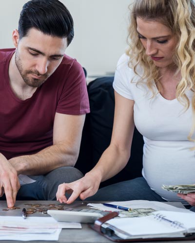 couple going over finances